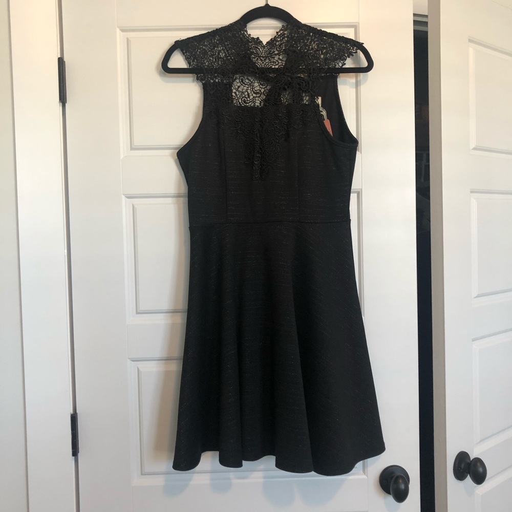 YA Los Angeles Black & Gold Cocktail Dress